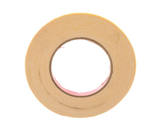 Монтажная клейкая лента на вспененной основе КУРС белая, 12мм х 10м 11782 – изображение 2