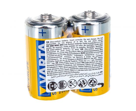 Батарейка Varta SUPERLIFE C пленка 2 02014101302 – изображение 2