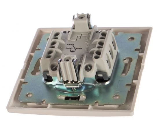 Проходной выключатель с подсветкой LEZARD MIRA белый с белой вставкой 701-0202-114 – изображение 2