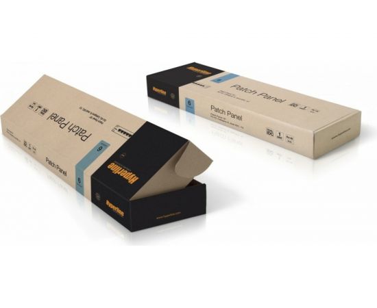 Патч-панель Hyperline, PP3-19-24-8P8C-C6-110D, 19"", 1U, 24 порта RJ-45, категория 6, Dual IDC, ROHS, цвет черный, задний кабельный организатор в комплекте, 246107 – изображение 3