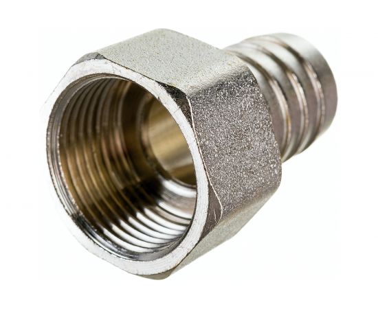 Штуцер (внутренняя резьба 3/4"" - елочка 20 мм; латунь никелированная) SANTRADE 1442 – изображение 3