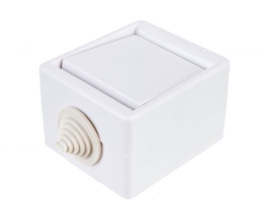 Выключатель Кунцево-Электро брызгозащищенный открытой установки одноклавишные IP44 10А А110-015 5904 – изображение 3