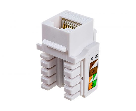 Вставка Keystone NEWMAX RJ-45, категория 5e, белый, NM-KSTU90/WH – изображение 3