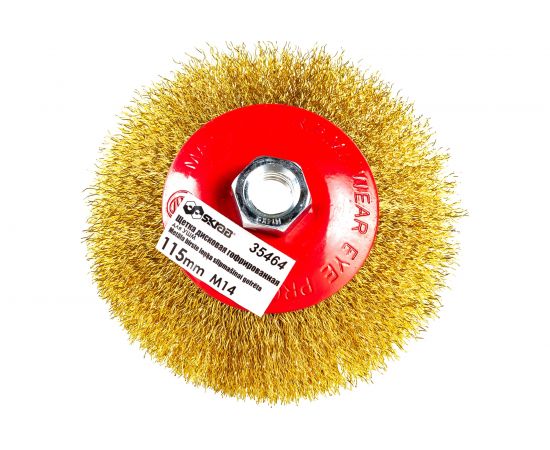 Щетка дисковая гофрированная (115 мм; М14) для УШМ SKRAB 35464 – изображение 3