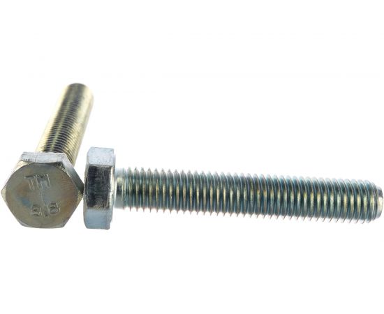 Болт Стройметиз М12х70 DIN 933, класс прочности 8.8, цинк уп. 10 шт. 3023124 – изображение 3