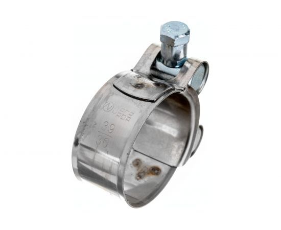 Силовой хомут Nord-Yada Д: 36-39 мм, Ш: 20 мм, Т: 0,6 мм, болт: М6х50, нерж. сталь 902880 – изображение 3