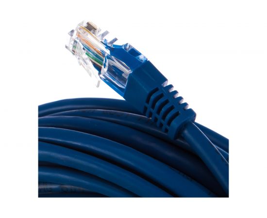 Патчкорд AOpen/Qust литой UTP кат.5е 10м синий ANP511-10M-B – изображение 4