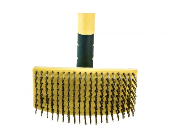 Щетка по металлу ROCKFORCE универсальная, ручная/под черенок-вертикальный 45/горизонтальный RF-3401214235 – изображение 4
