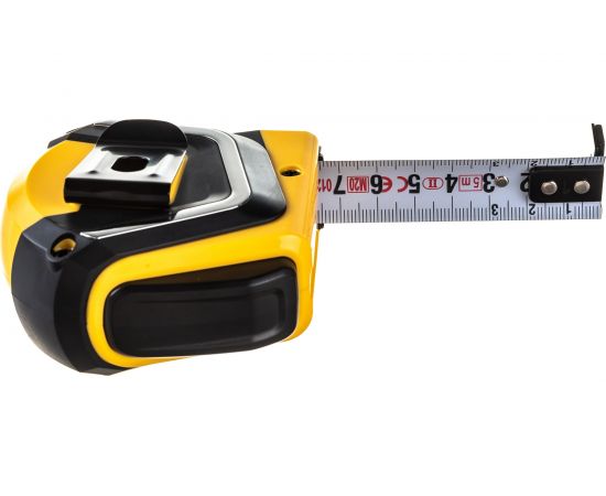 Рулетка 5x22 Hanskonner автостоп, противоударный обрезинный корпус, супермощный магнит HK2010-02-5-22 – изображение 4