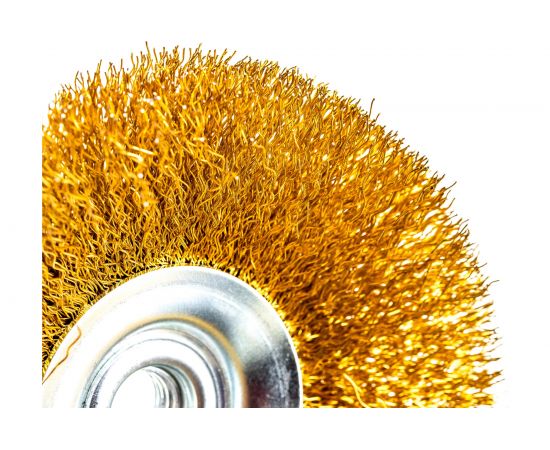 Щетка дисковая гофрированная (115 мм; М14) для УШМ SKRAB 35464 – изображение 5