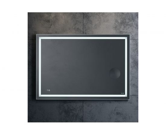 Универсальное зеркало AM.PM с контурной Led-подсветкой, часами и косметическим M91AMOX1003WG – изображение 5