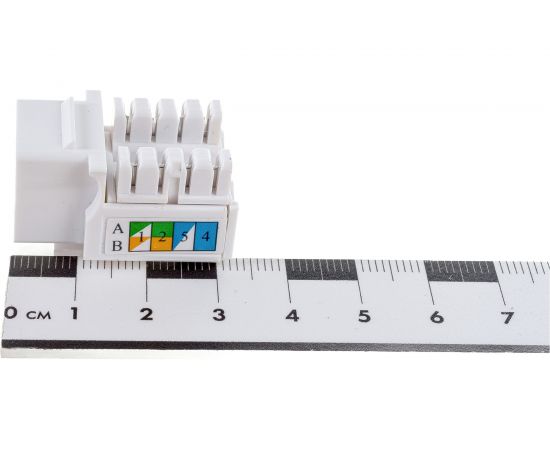 Вставка Keystone NEWMAX RJ-45, категория 5e, белый, NM-KSTU90/WH – изображение 6