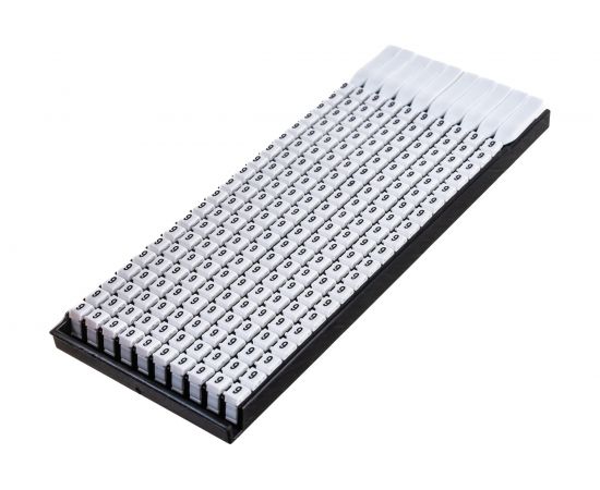 Маркер для кабеля сечением 0,5-1,5 мм DKC символ 9, 200шт MKF9S1 – изображение 7