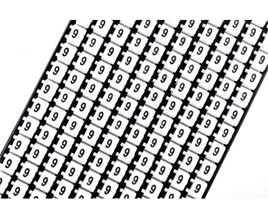 Маркер для кабеля сечением 0,5-1,5 мм DKC символ 9, 200шт MKF9S1 – изображение 8