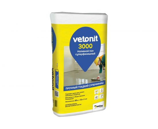 Суперфинишный наливной пол Vetonit 3000 20 кг 1012526 