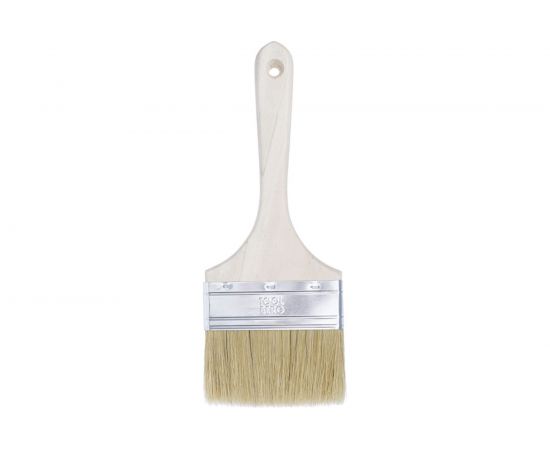 Плоская кисть Toolberg 100 мм, утолщенная, светлая натуральная щетина 0101805 