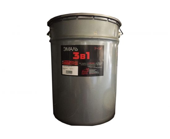 Эмаль ТРИОЛЬ 3 в 1 светло-серая полуматовая T3V1LG22 