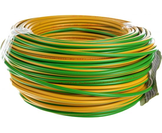 Провод ОРЕОЛ ПуВ нг А LS 1х4,0 желто-зеленый 50м 83253 