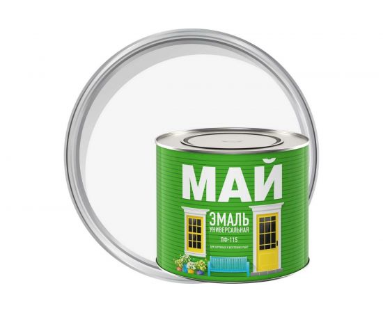 Эмаль МАЙ ПФ-115, белая 1,9кг 205350 