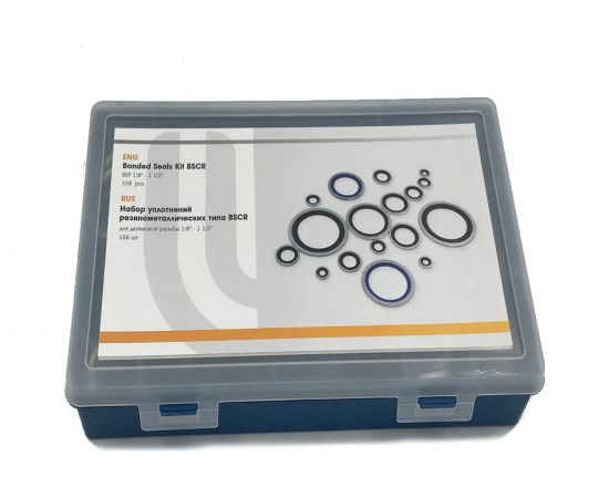 Набор колец резинометаллических 158 шт Цема-Беаринг BSCR-G kit 