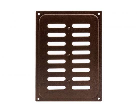 Решетка вентиляционная с заслонкой (165x240 мм; медь) Скобис Т819 – изображение 2