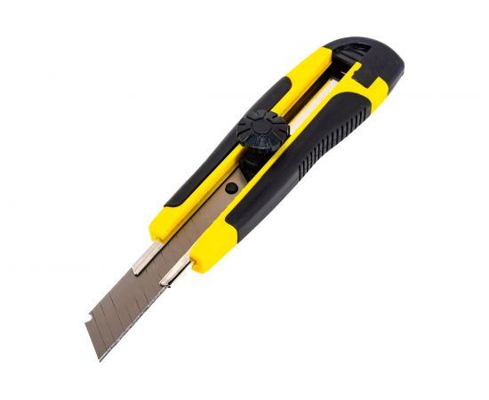 Технический нож FIT IT 18 мм усиленный, вращающийся прижим, лезвие 15 сегментов 10255 – изображение 2