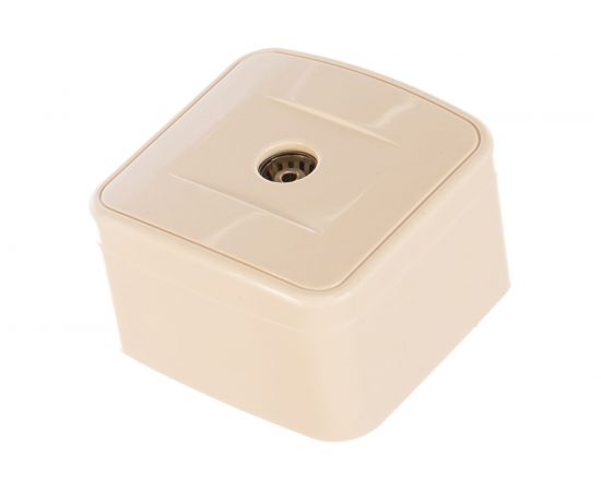 Розетка TV Intro 330102 одиночная, IP20, ОУ, Polo, слоновая кость Б0036133 – изображение 2