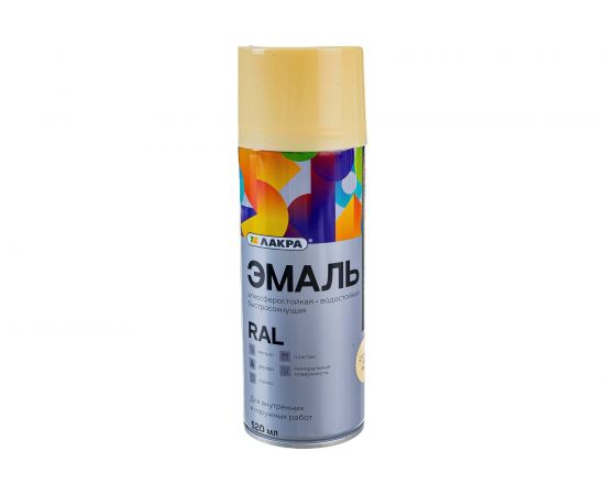 Аэрозольная эмаль ЛАКРА слоновая кость RAL 1014 Лк-00012488 – изображение 2