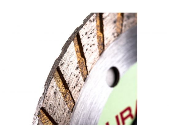 Алмазный отрезной диск Uragan Турбо для УШМ 105x22.2 мм 909-12131-105 – изображение 2