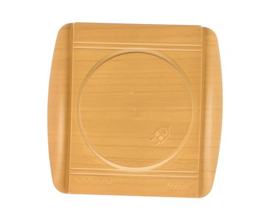 Розетка с крышкой Lezard DEMET с заземлением, ясень 711-4700-123 – изображение 2