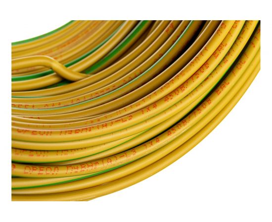 Провод ОРЕОЛ ПуВ нг А LS 1х4,0 желто-зеленый 50м 83253 – изображение 2