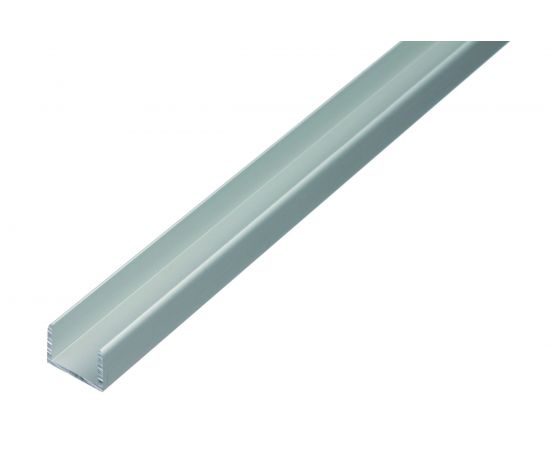Швеллер GAH ALBERTS алюминиевый, серебро 8,9x10x1,5х2000мм, 30111 – изображение 2