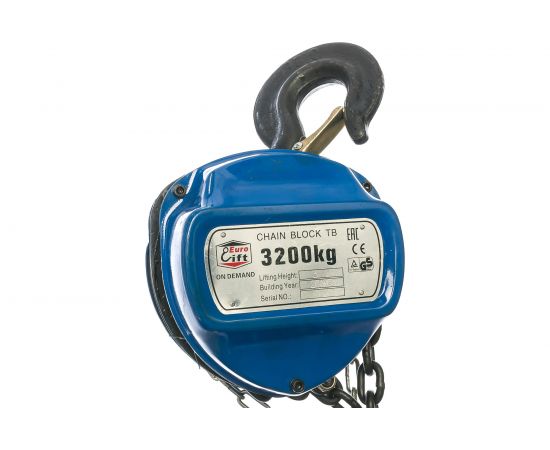 Ручная шестеренная стационарная таль EURO-LIFT ТВ 00000625 (3.2 т, 3 м) – изображение 3