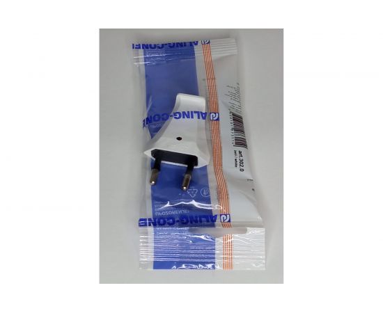 Вилка Aling-conel без заземляющего контакта EURO 2,5A 250В, белый 302.0 137014 – изображение 3