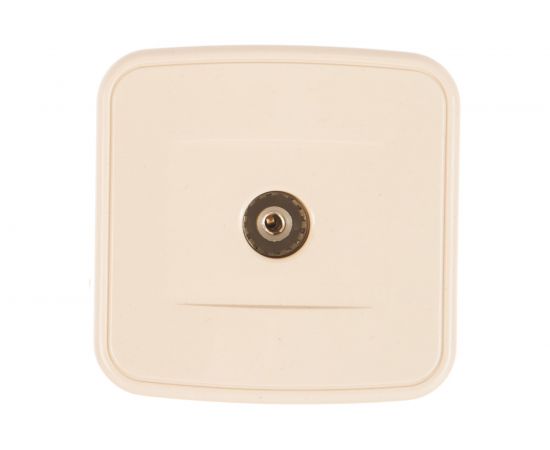 Розетка TV Intro 330102 одиночная, IP20, ОУ, Polo, слоновая кость Б0036133 – изображение 3