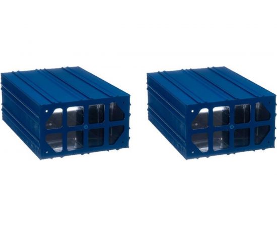 Пластиковый короб СТЕЛЛА-ТЕХНИК 212x328x126 мм, комплект 2 штуки С-501-А-2К синий-прозрачный – изображение 3