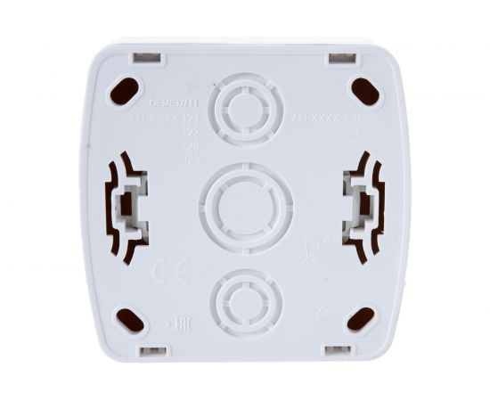 Розетка Lezard DEMET, с заземлением, белый 711-0200-122 – изображение 3