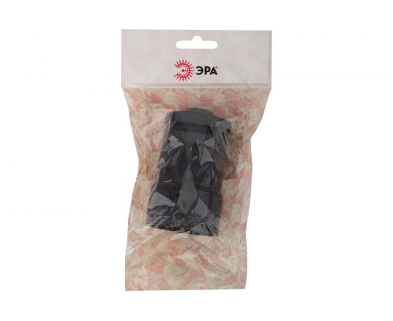 Кабельная розетка ЭРА Rx1-B Rx1 б/з прямая 10A черная Б0039681 – изображение 4
