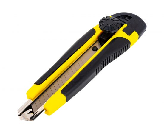 Технический нож FIT IT 18 мм усиленный, вращающийся прижим, лезвие 15 сегментов 10255 – изображение 4