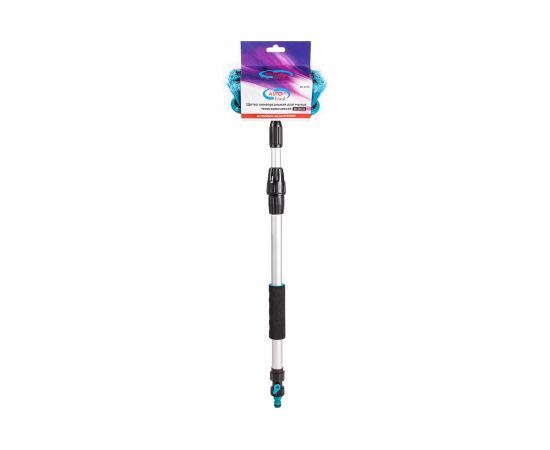 Телескопическая щетка для мытья а/м L: 65-100 см, d 18-22 мм с переходником AUTOVIRAZH AV-2176 – изображение 8