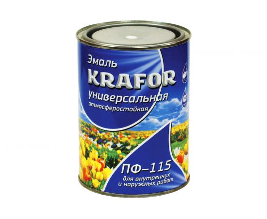 Универсальная эмаль Krafor ПФ-115 зеленая 1.8 кг 6 26011 