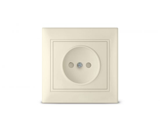 Розетка б/з з/ш UNIVersal Севиль слоновая кость ivory Б-С0047 