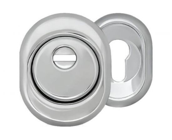 Врезная бронекладка с чашкой HOME хром BRNAKSCH 