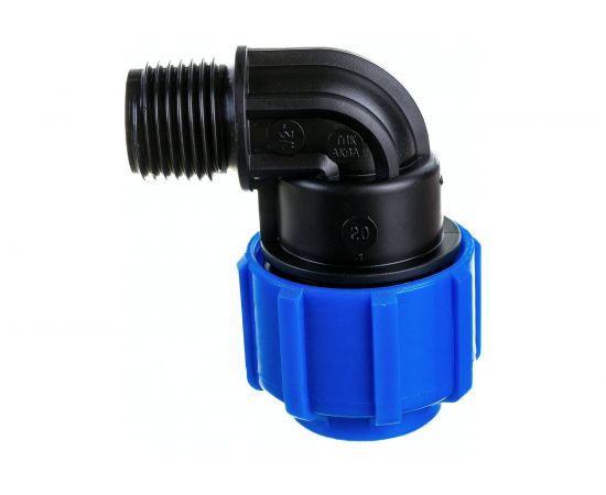 Отвод с наружной резьбой ПОЛИТЭК 20х1/2 50012012 