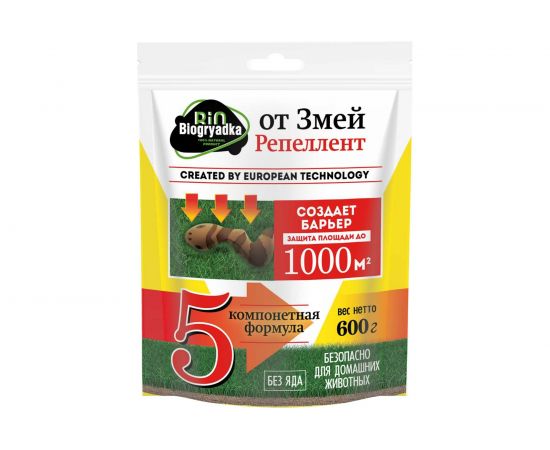 Средство от змей Biogryadka репеллент, 600 г 4627096420381 