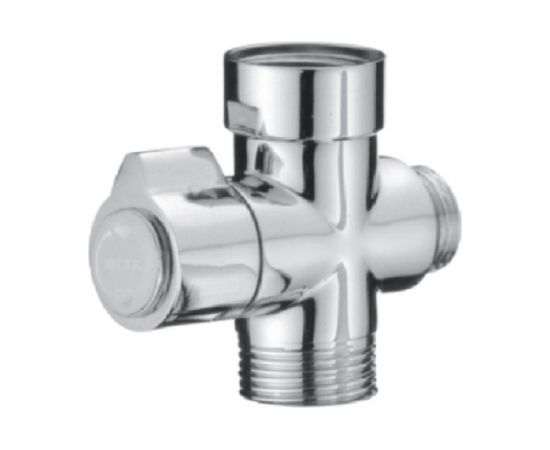 Дивертор для смесителя OUTE картриджный, 1 вход - 3/4"", 2 выхода - 1/2"" и 3/4"", корпус силумин TP20-2 