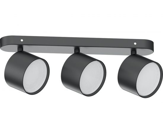 Настенно-потолочный светильник FERON под лампу 3х15W GX53, черный ML213 41479 