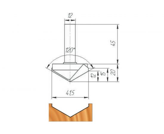 Фреза ФК 1022 МебельДрев 4627198886474 