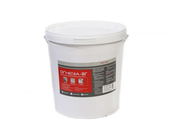 Акриловый противопожарный герметик ОГНЕЗА ВГ ведро 20 кг, цвет красный 105034 