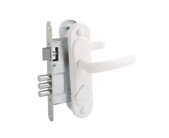 Врезной замок ЗЕНИТ Омега-ЗВ9.1-02ЗВ9.2 белый 19504 